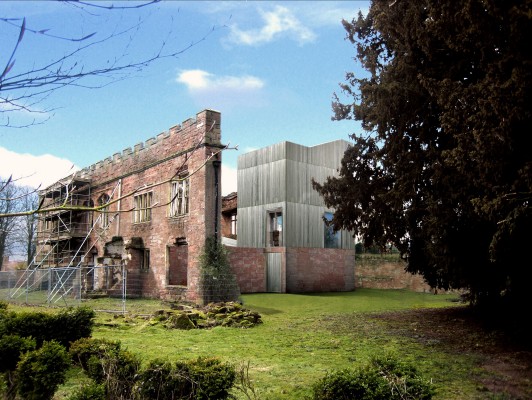 Astley-Castle-competition-accomodation-Nuneaton-Warwickshire-Landmark-trust-English-Heritage-short-list-Jamie-Fobert-architects-1