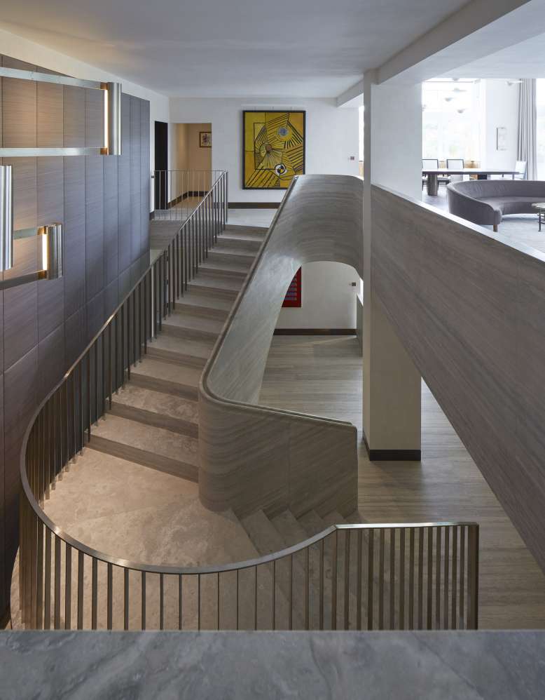 Travertine Stair Jamie Fobert Architects