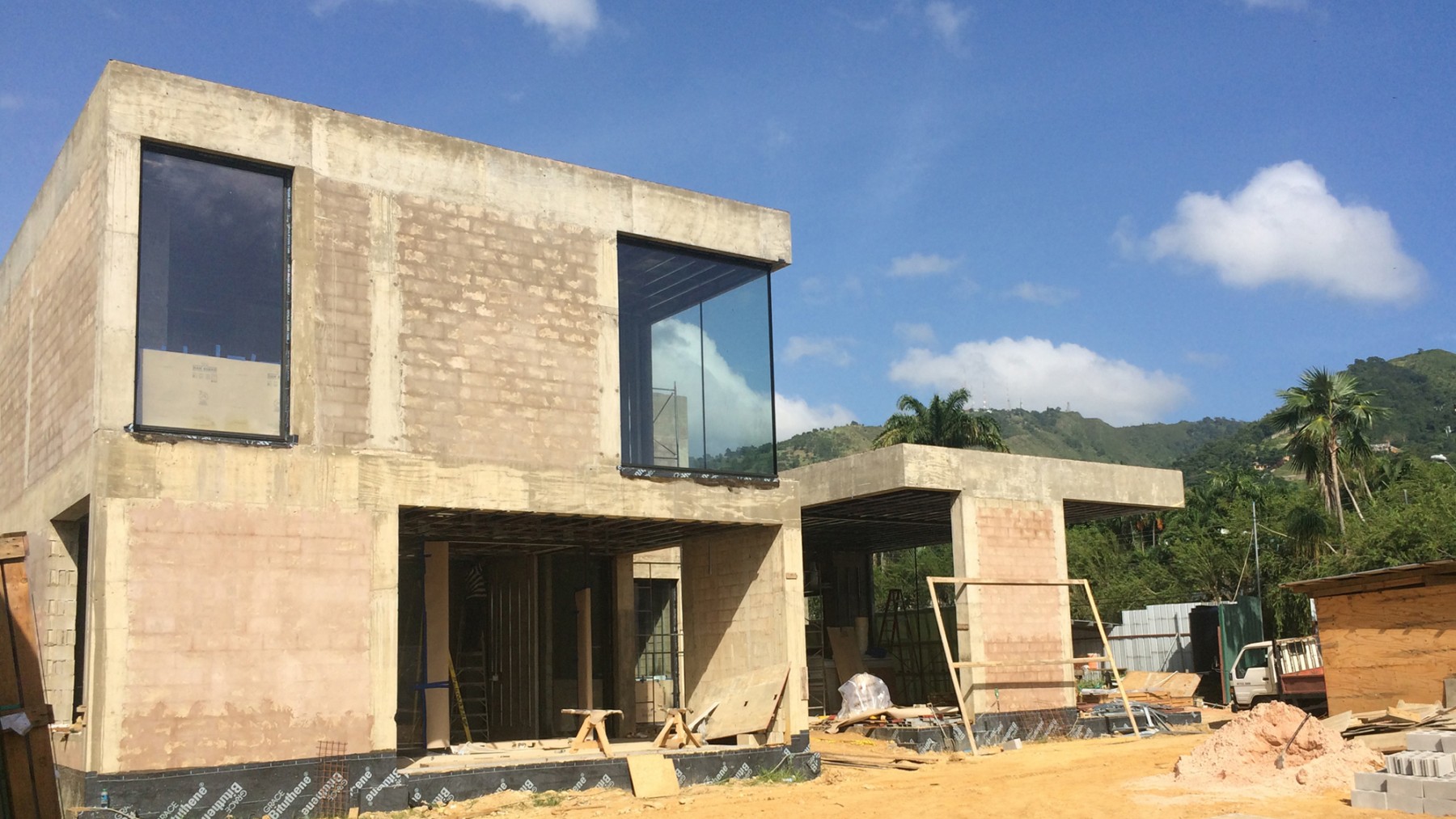 Trinidad-port-of-spain-modern-house-contemporary-residential-project-Jamie-Fobert-architects-construction-on-site-2