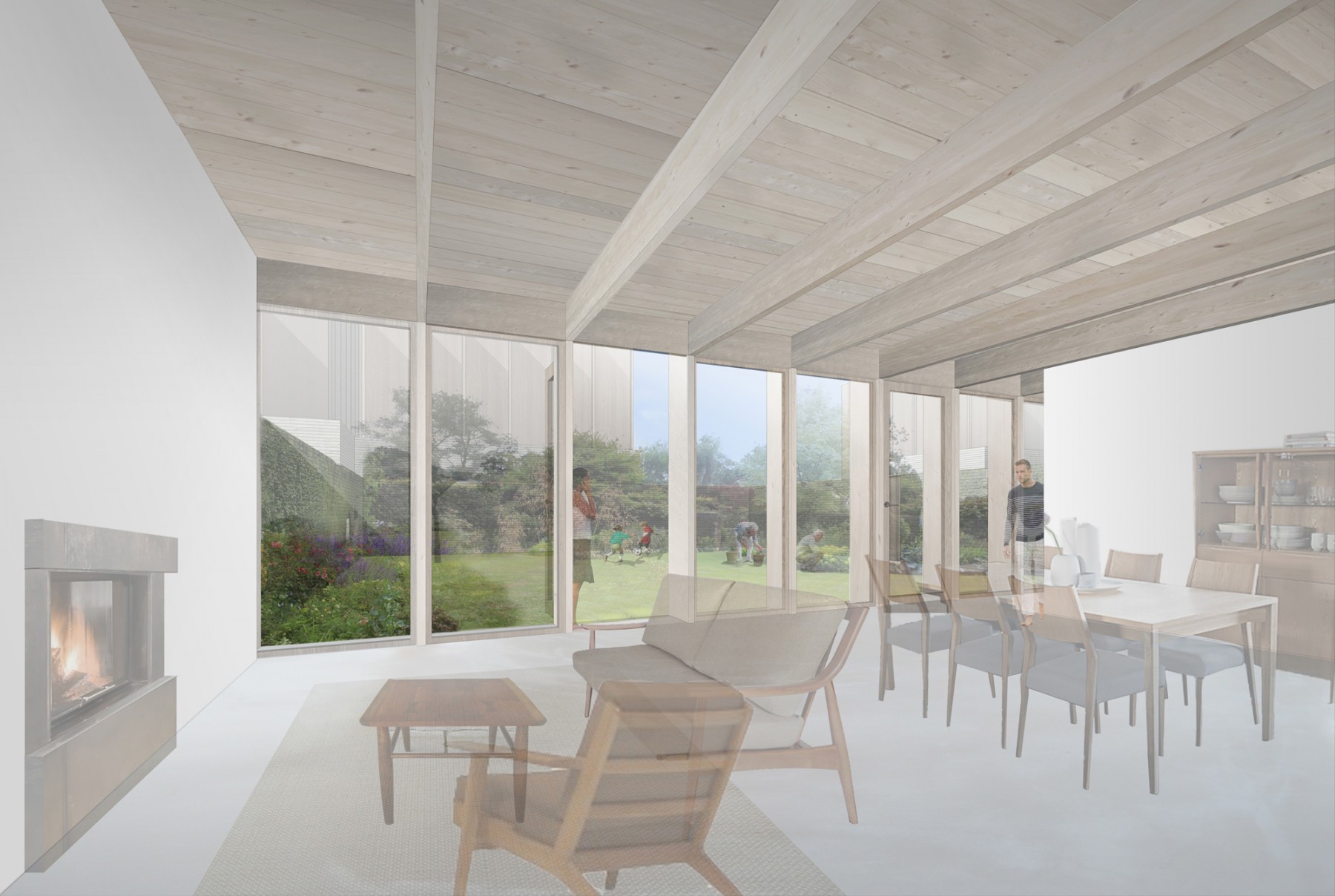 RIBA-at-home-exhibition-jamie-fobert-architects-handmade-visualisation-cottage-village-affordable-housing
